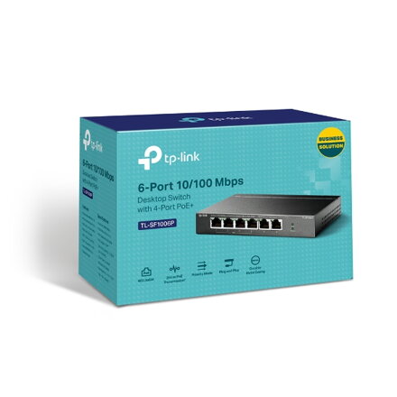 TP-Link TL-SF1006P, Switch 6-Port/100Mbps/Des/PoE+