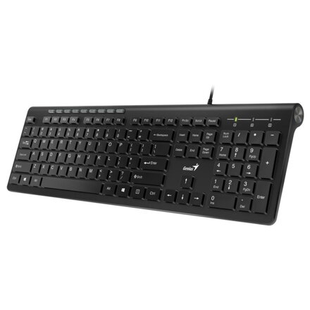GENIUS SlimStar 230 USB, Klávesnica, čierna, CZ/SK