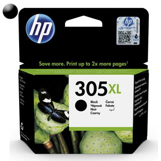 HP 305XL, Cartridge, čierny (black)