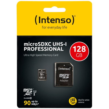 INTENSO Micro SDXC karta 128GB Class10, UHS-1 PRO