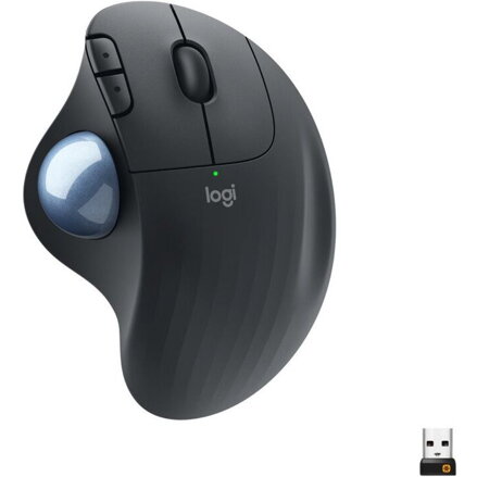 LOGITECH ERGO M575 Trackball, Bezdrôtová myš, Graphite