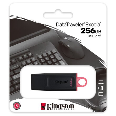KINGSTON DataTraveler EXODIA 256GB blk/red