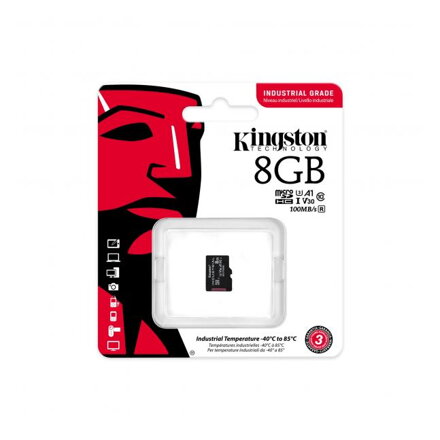 KINGSTON Micro SDHC INDUSTRIAL 8GB C10 A1