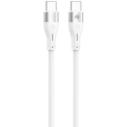 TELLUR Silicone, Kábel USB Type C/Type C, 1m, w