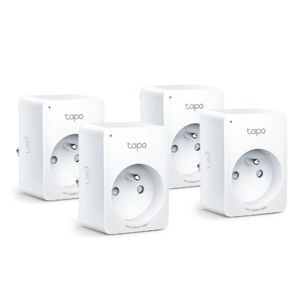 TP-link Tapo P100(4-PACK), Mini Smart Wi-Fi Socket