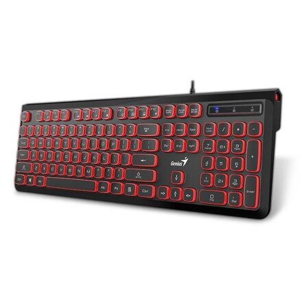 GENIUS Slimstar 260, USB Klávesnica CZ/SK, čierna