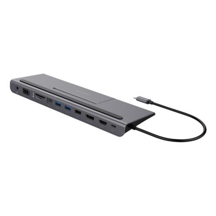 DELTACO USBC-DOCK2, Dokovacia stanica USB-C 8v1