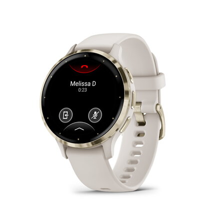 GARMIN VENU 3S, Smart hodinky, Ivory/Soft Gold