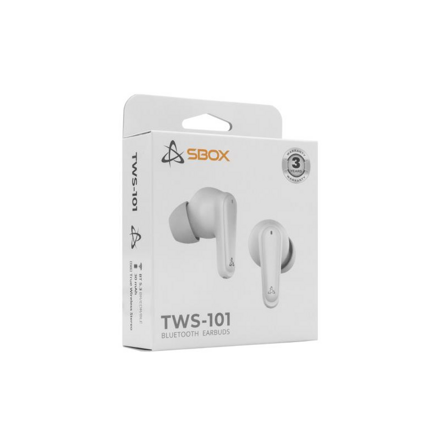 SBOX EB-TWS101-W, Bluetooth slúchadlá, white