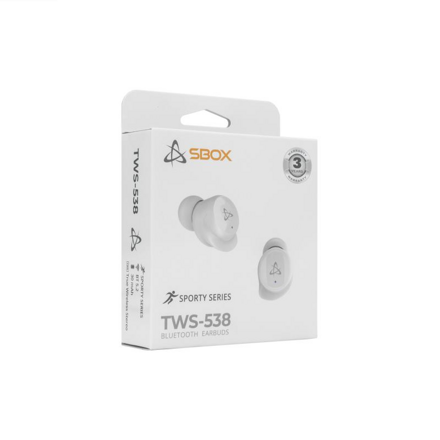 SBOX EB-TWS538-W, Bluetooth slúchadlá, white