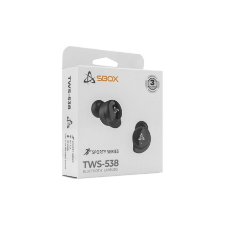 SBOX EB-TWS538-B, Bluetooth slúchadlá, black