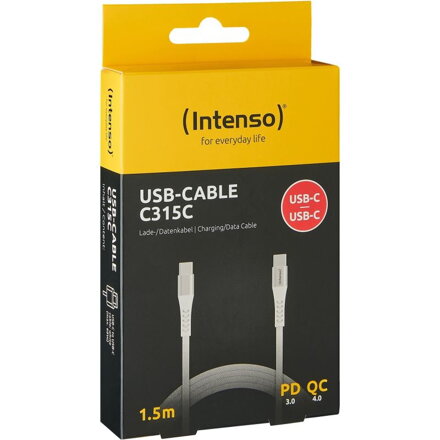 INTENSO C315C, Kábel Type C-TypeC, 1,5m, biely
