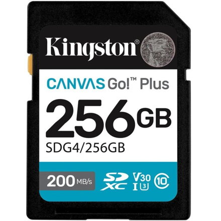 KINGSTON SDXC Canvas GO! Plus 256GB 200MB/s