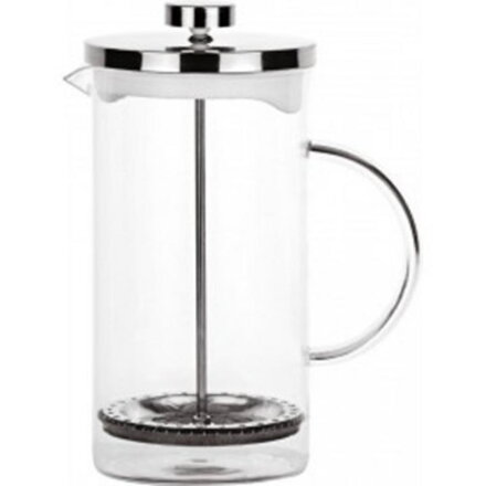 Kanvica na kávu a čaj 1000 ml sitko+piest, sklo/nerez FRENCH PRESS