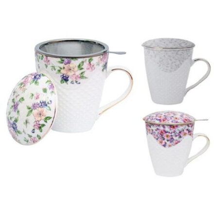 Hrnček porcelánový 430 ml VALENTINA so sitkom