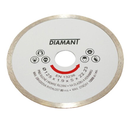 Kotuc diamantovy plny 125mm #