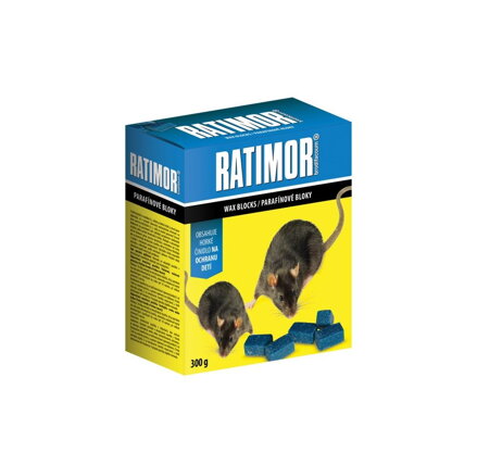 Návnada parafínové bloky 300 g RATIMOR BRODIFACOUM WW