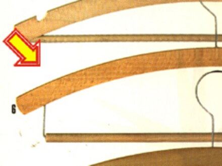Vešiak - ramienko pánske L-háčik drevené