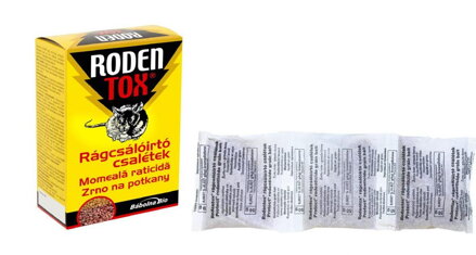 Návnada zrno na potkany 150g RODENTOX bromadiolón WW