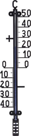 Teplomer 41x10cm, 136g, čierny plastový