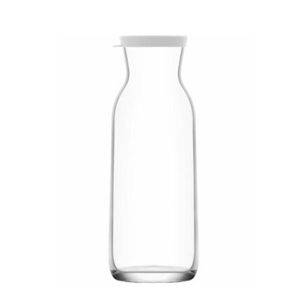 Fľaša-karafa 700ml FONTE so silikónovým vekom, sklo číre