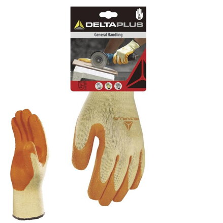 Rukavice plet.730 c8  BA/pes/latex/bal. 6ks  BLIST