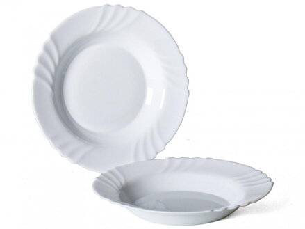 Tanier hlboký o23cm EBRO biely WW