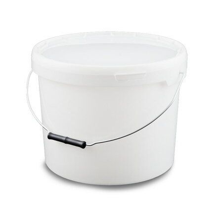 Vedro okrúhle biele 15.9 L s vekom