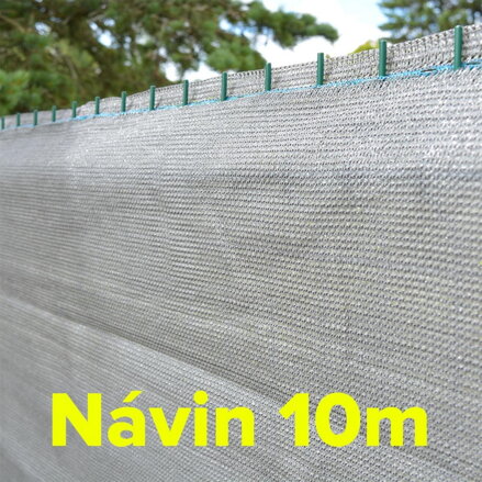 Sieť tieniaca ŠEDÁ 1,5x10 m HDPE150g/80% Skveler 