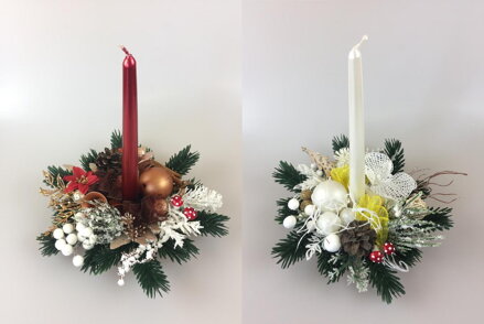 Ikebana vianočná 28x30 cm UH mix