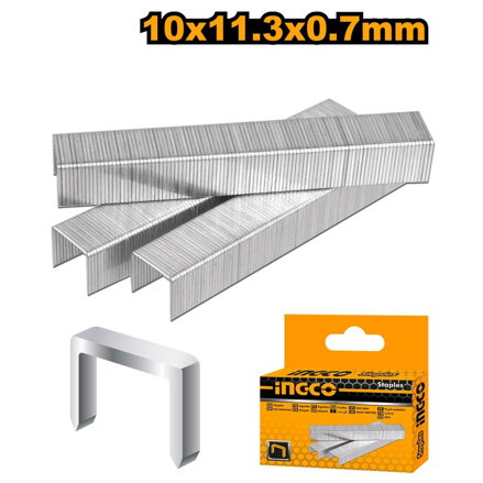 Sponky do zošívačky 11,3 x 0,7 x 10mm 1000ks INGCO