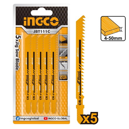 List pílový na drevo 74mm INGCO, 5ks do priamočiarej píly