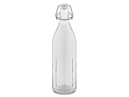 Fľaša sklenená 0,75L s patentným uzáverom,  yyy