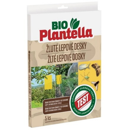 Lepidlo dosky na hmyz 5ks žlté Bio Plantella
