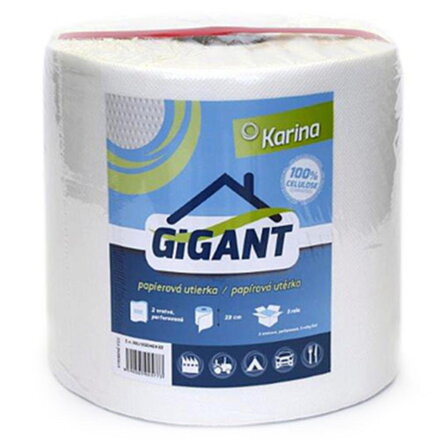Utierka papierová GIGANT 100% celulóza  v rolke 430ks    YWW