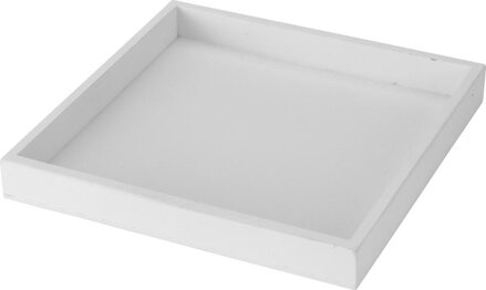 Podnos 25x25 cm drevo biely