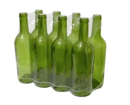 Fľaša na alkohol/víno sklo 750 ml zelená