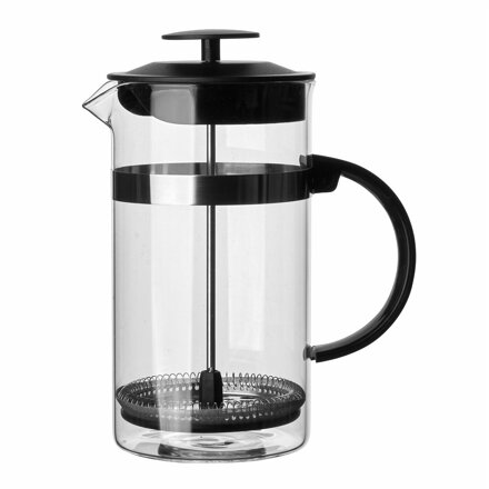 Kanvica na kávu a čaj 1000ml sitko-piest, nerez FRENCH PRESS