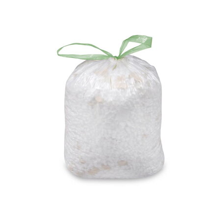 Vrece na odpad 60L zaťahovacie biele 63x73cm 10ks