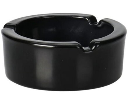 Popolník 85x35mm sklený čierny