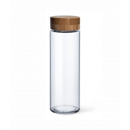 Fľaša sklo 1000 ml PURE AQUA bambusové skrutkovacie veko