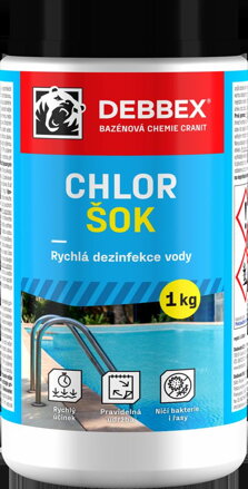Chémia bazénová Chlor šok 1kg