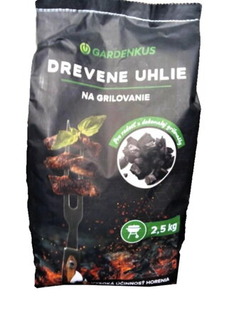 Uhlie drevené grilovacie 2,5 kg GARDENKUS