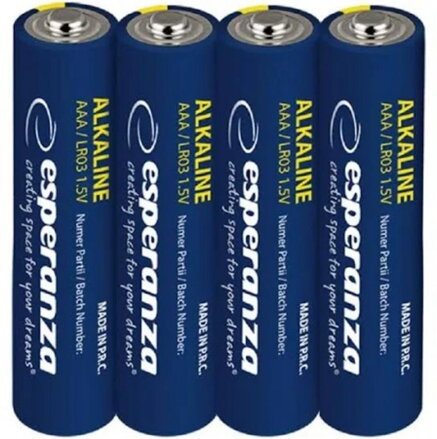 Monočlánok alkalický AAA/LR03 1,5V, 4ks ESPERANZA, bateria