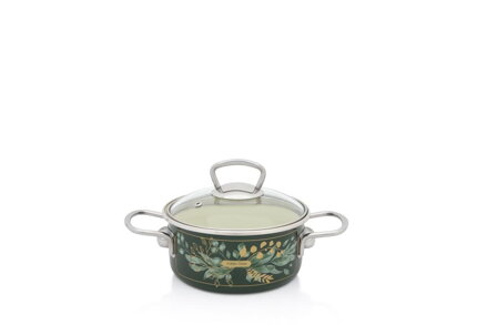 Kastról smalt + pokr. 16cm/1,5L dekor Golden times