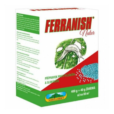 Prostriedok proti slimákom Ferranish 400g+40gzdarma, zdravá záhrada