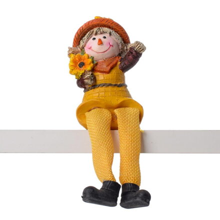 Postavička strašiak 6,5x5x9cm poly žltý Postavička strašiak 6,5x5x9cm poly žltý