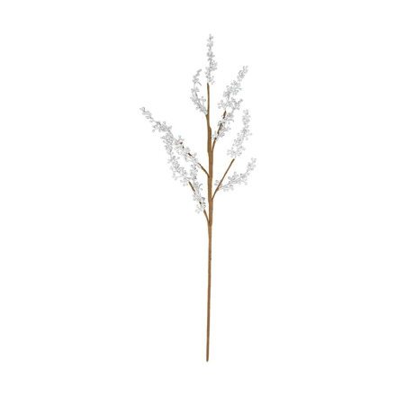 Ozdoba zapichovacia vetvička 77x30x3cm metalická strieborná