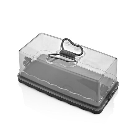 Dóza na potraviny/box UH 33,5x17x14cm s úchytmi čierna