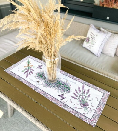 Obrus gobelínový celoročný, motív VIOLET 40x100cm